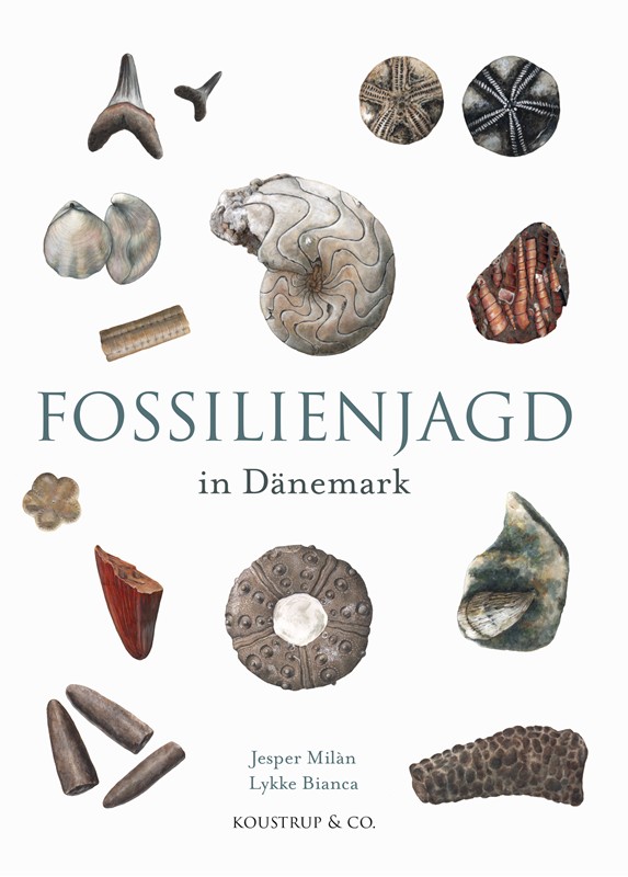 Bogcover for Fossilienjagd in Dänemark af Jesper Milan, 9788794564014