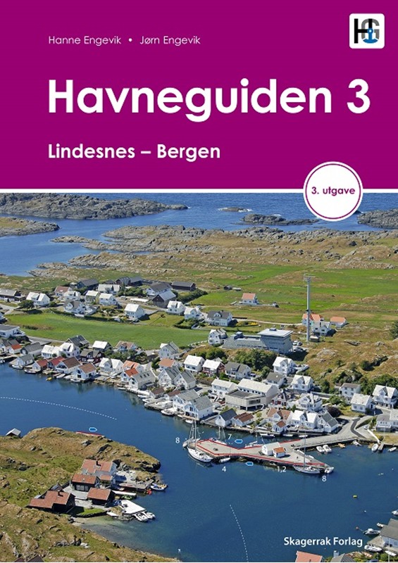 Havneguiden 3 - Lindesnes - Bergen, 3. utgave - Jørn Engevik - Spiralryg Bog - Laeremiddelforlaget_Skagerrak_Forlag_BOP - 2019 - Dansk - Booktok.dk